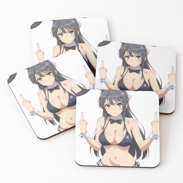 Item preview, Anime Middle Finger Mai Sakurajima  designed and sold by Kuroi Pixel.
