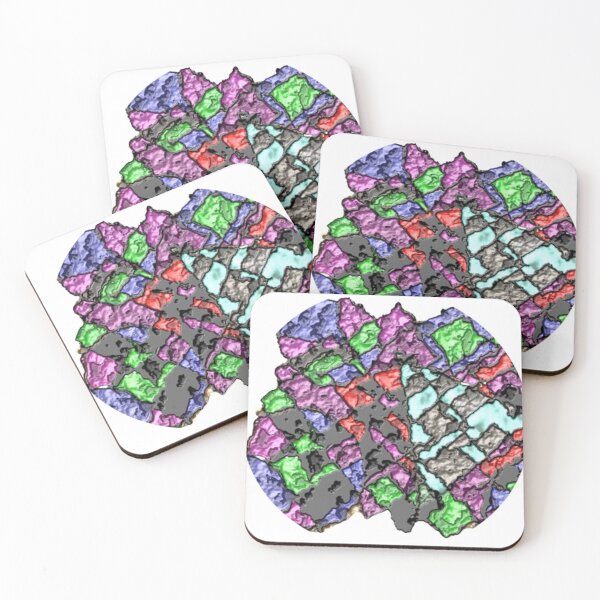 Item preview, 4 circles 1 triangle riddled round abstract design designed and sold by SmashingDeals.