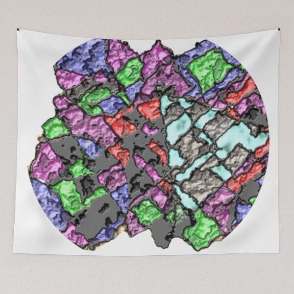 Item preview, 4 circles 1 triangle riddled round abstract design designed and sold by SmashingDeals.