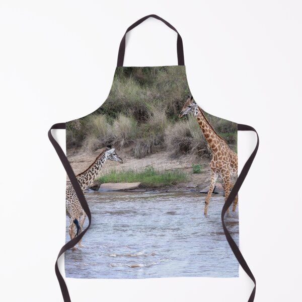 Item preview, Two Giraffes in the River Masai Mara Kenya designed and sold by PhotoArt by Joan Carroll.