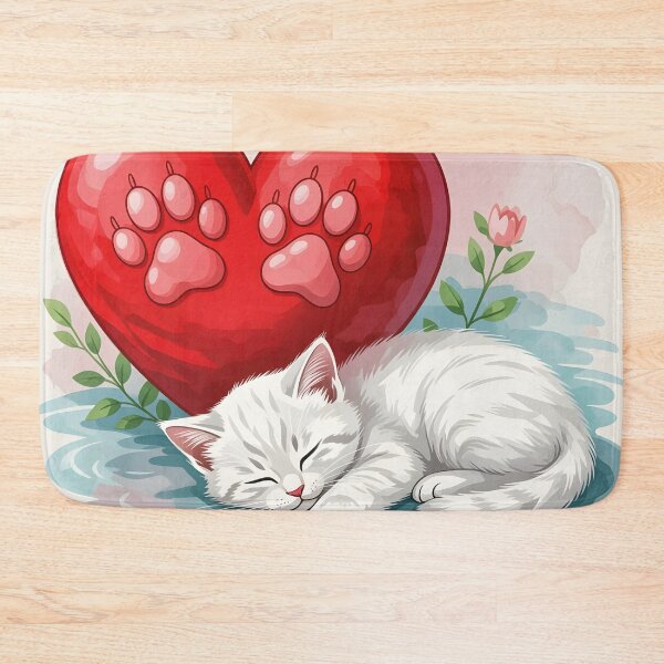Item preview, Kittens Walk All Over Your Heart designed and sold by HippieWorks.