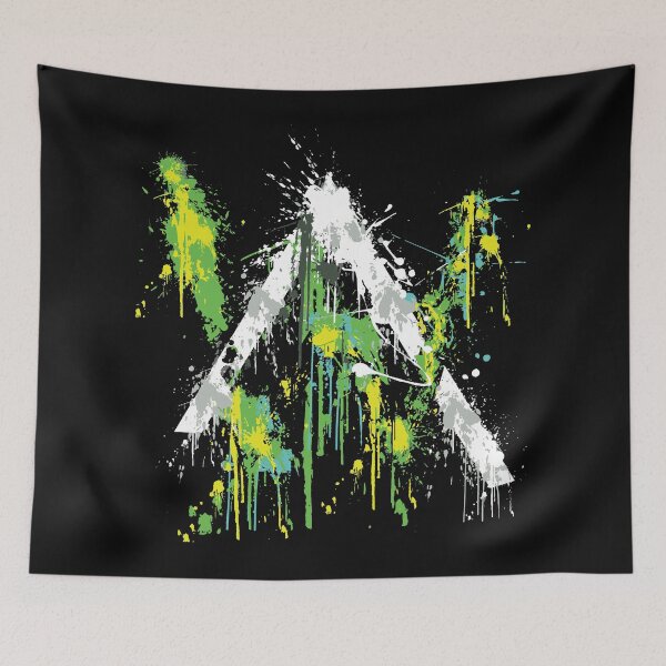 Item preview, Street Art Splash: Green & Yellow designed and sold by tutupberas.