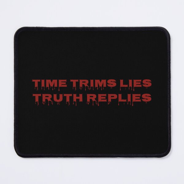 Item preview, Time Trims Lies Truth Replies Poetic Motivational Quote Typography Design designed and sold by MONTRIS.