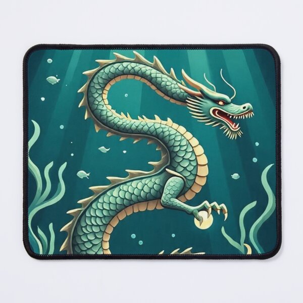 Item preview, Underwater Dragon with Pearl – Edo Period Woodblock Art designed and sold by Vandy Fullam.