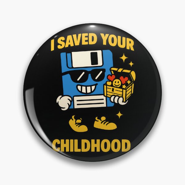 Item preview, I Saved Your Childhood Funny Floppy Disk Design designed and sold by TeeTimeTreasure.