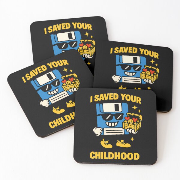 Item preview, I Saved Your Childhood Funny Floppy Disk Design designed and sold by TeeTimeTreasure.