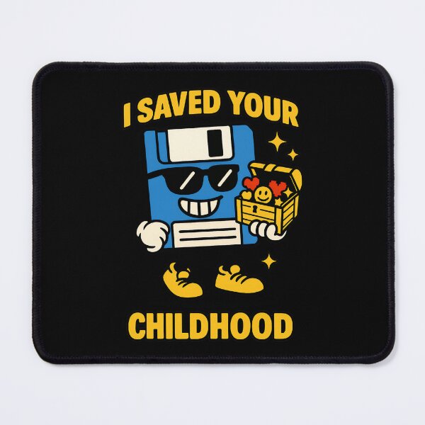 Item preview, I Saved Your Childhood Funny Floppy Disk Design designed and sold by TeeTimeTreasure.