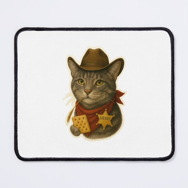 Item preview, Cowboy Sheriff Cat designed and sold by SFSean.