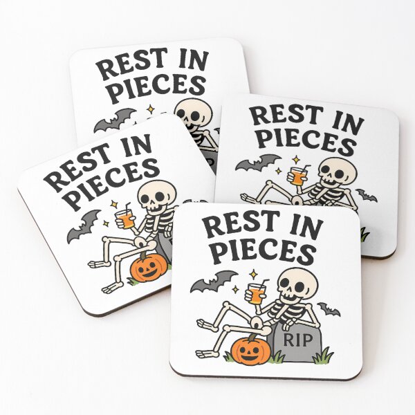 Item preview, Cute Cartoon Skeleton Lounging on Tombstone T-Shirt - Fun Halloween Design designed and sold by PrintCreations9.