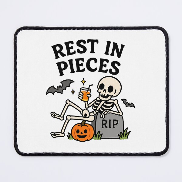 Item preview, Cute Cartoon Skeleton Lounging on Tombstone T-Shirt - Fun Halloween Design designed and sold by PrintCreations9.