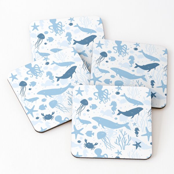 Item preview, Ocean, Sea. Cute Marine Animals. Nautical underwater life designed and sold by CHERRY--SHOP.