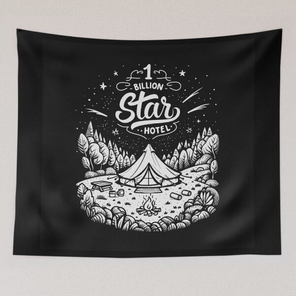 Item preview, One Billion Star Hotel - Camping design designed and sold by Vintage Designs +.