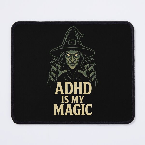 Item preview, ADHD Witch – My Magic Superpower in Vintage Horror Cartoon Style designed and sold by Meandmyshop.
