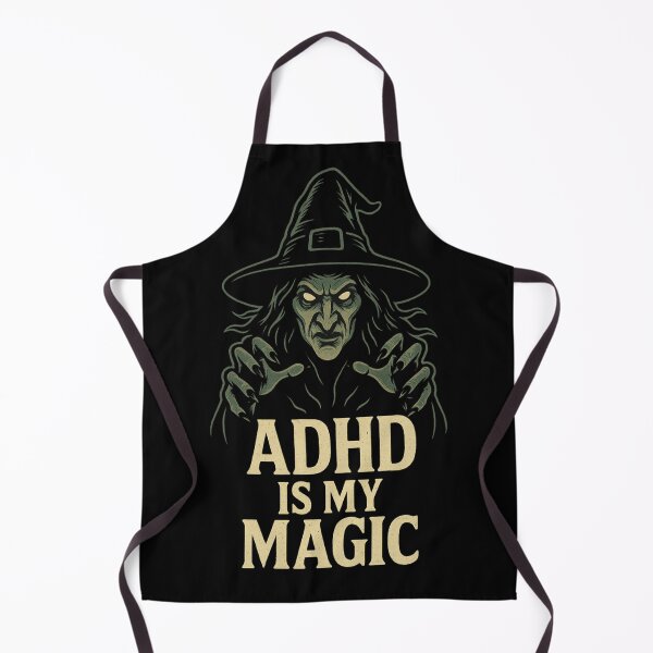Item preview, ADHD Witch – My Magic Superpower in Vintage Horror Cartoon Style designed and sold by Meandmyshop.