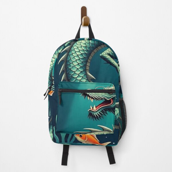 Item preview, Mystical Sea Dragon with Coral – Retro Ukiyo-e Artwork designed and sold by Vandy Fullam.