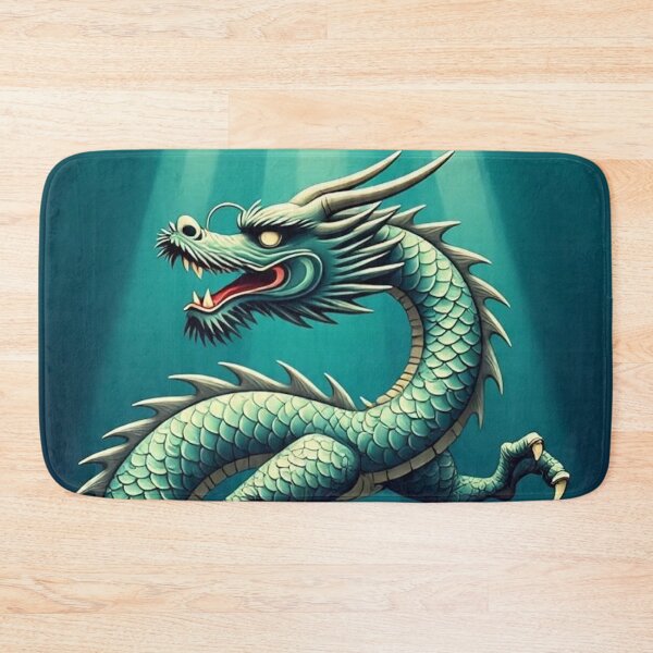 Item preview, Mystical Sea Dragon with Coral – Retro Ukiyo-e Artwork designed and sold by Vandy Fullam.