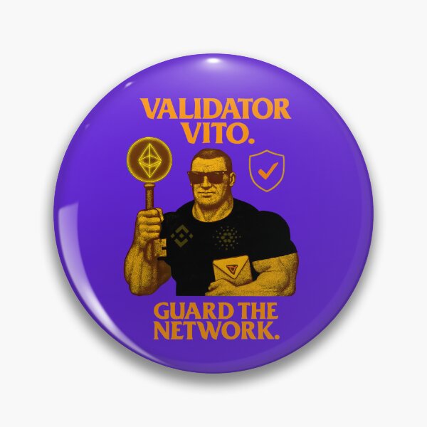 Item preview, "Validator Vito – Guard the Network"  Blockchain Security Design designed and sold by BitCrop.