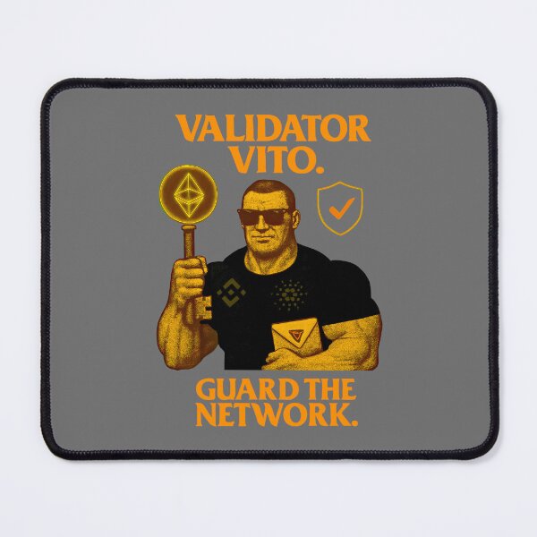 Item preview, "Validator Vito – Guard the Network"  Blockchain Security Design designed and sold by BitCrop.