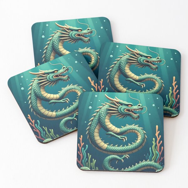 Item preview, Pearl Guardian Dragon – Japanese Undersea Ukiyo-e Design designed and sold by Vandy Fullam.