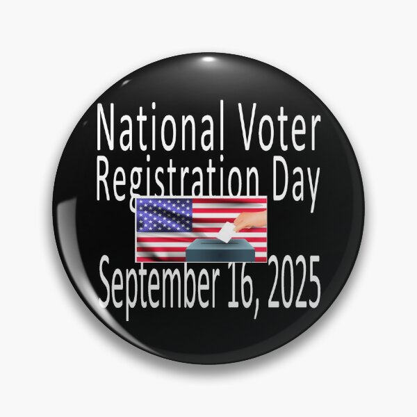 Item preview, National Voter Registration Day 2025 designed and sold by MauveMoves.