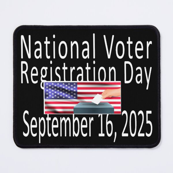 Item preview, National Voter Registration Day 2025 designed and sold by MauveMoves.