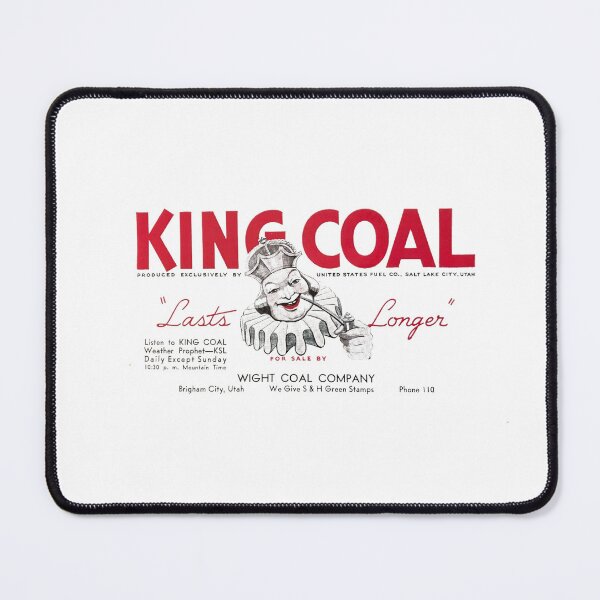 Item preview, Vintage King Coal - Lasts Longer - Wight Coal Company - Brigham City, Utah designed and sold by QuayTradingCo.