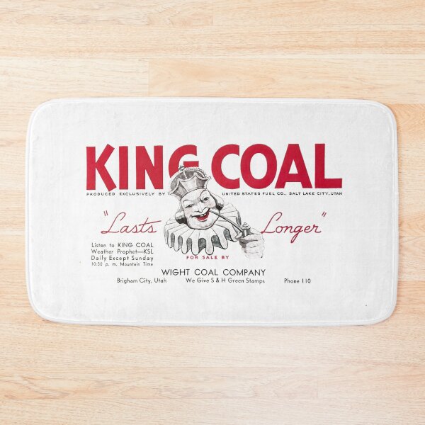 Item preview, Vintage King Coal - Lasts Longer - Wight Coal Company - Brigham City, Utah designed and sold by QuayTradingCo.