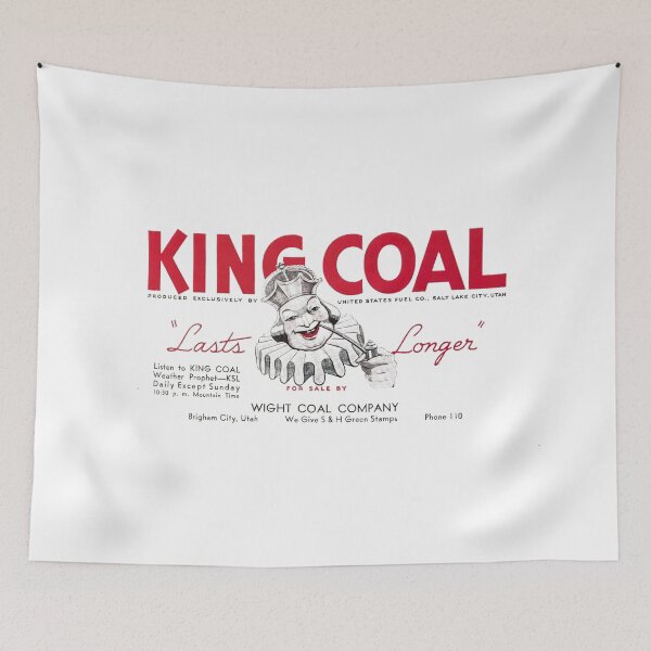 Item preview, Vintage King Coal - Lasts Longer - Wight Coal Company - Brigham City, Utah designed and sold by QuayTradingCo.
