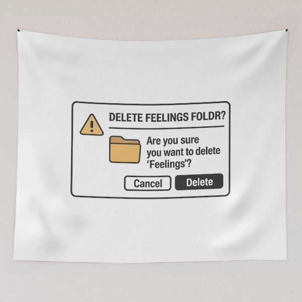 Item preview, Delete Feelings Foldr designed and sold by PlanetBoi.