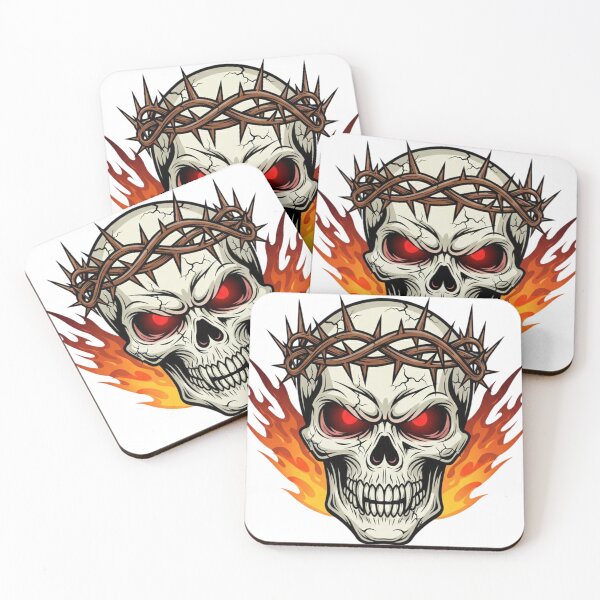 Item preview, Blaze of Attitude: Inferno Skull designed and sold by MT-Hub | Art for Every Soul.
