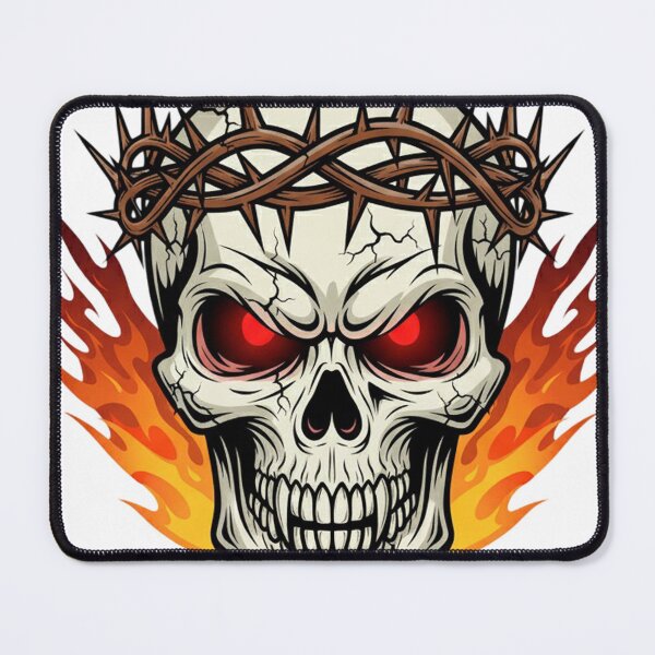Item preview, Blaze of Attitude: Inferno Skull designed and sold by MT-Hub | Art for Every Soul.