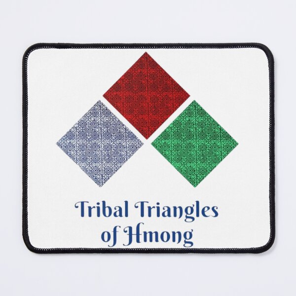 Item preview, Tribal Triangles of Hmong – Geometric Ethnic Star Pattern designed and sold by PimTribe.