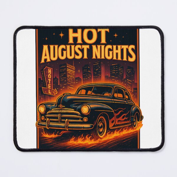 Item preview, Hot August Nights Classic Car Retro Poster Art designed and sold by Abidel.