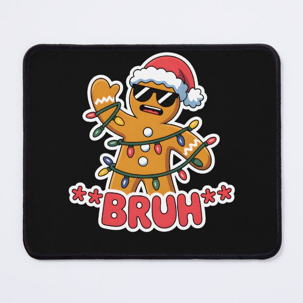 Item preview, Funny Bruh Gingerbread Man Tangled Christmas Lights Boys Men designed and sold by clothesy7.