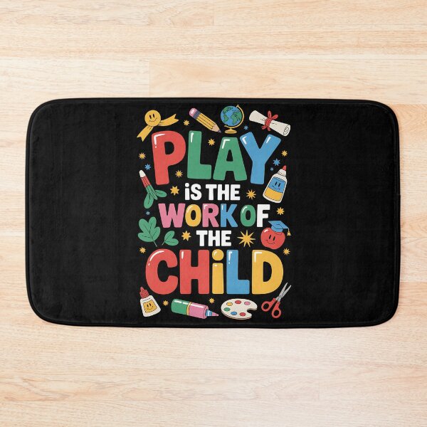 Item preview, Play Is The Work Of The Child Teacher – Back To School designed and sold by BakeryDozen.