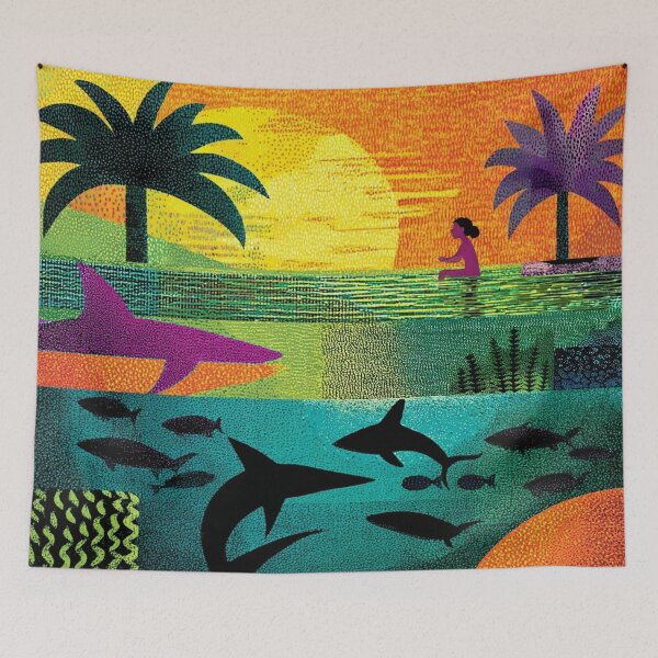Item preview, The Fearless Swimmer designed and sold by NdotoPop.