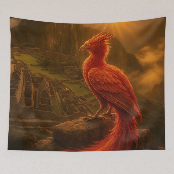 Item preview, Phoenix over Machu Picchu in the mystical light designed and sold by BreakingWorse.