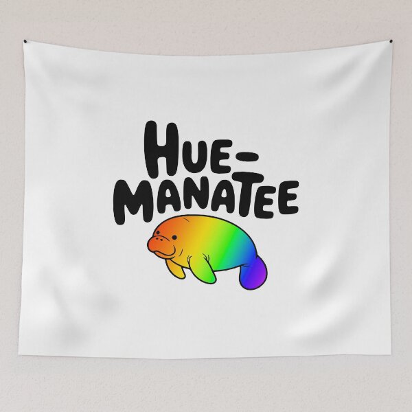 Item preview, Hue Manatee! Cute Mantee Pun designed and sold by PMCreative.
