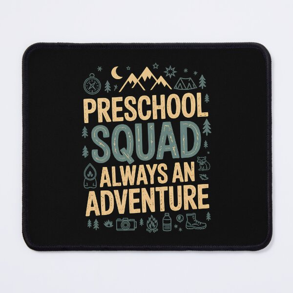 Item preview, Pre-K Squad Adventure Camping Preschool Teacher designed and sold by BakeryDozen.