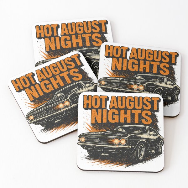 Item preview, Hot August Nights Muscle Car Retro Vintage Art designed and sold by Abidel.
