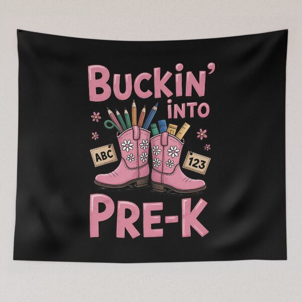 Item preview, Pre-K Teacher Squad Teaching Western Life Buckin' Into designed and sold by BakeryDozen.