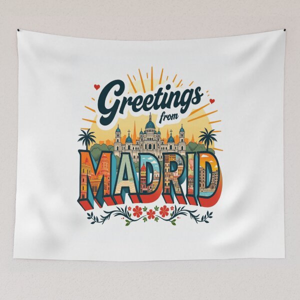Item preview, Greetings from Madrid designed and sold by ZoneVibe.