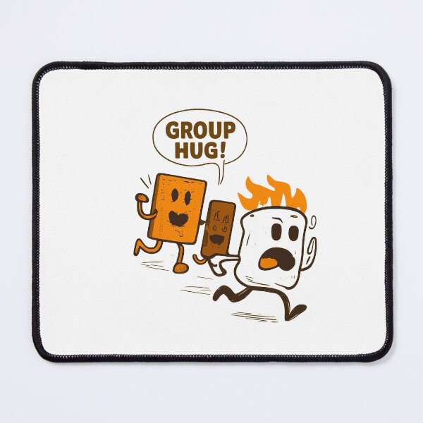 Item preview, Funny S’mores Group Hug – Marshmallow Graham Cracker Chocolate Camping Campfire Pun Illustration designed and sold by StickerHavenn.