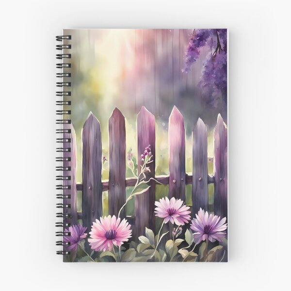 Item preview, Purple Garden Fence designed and sold by CalmnessbyChoice.