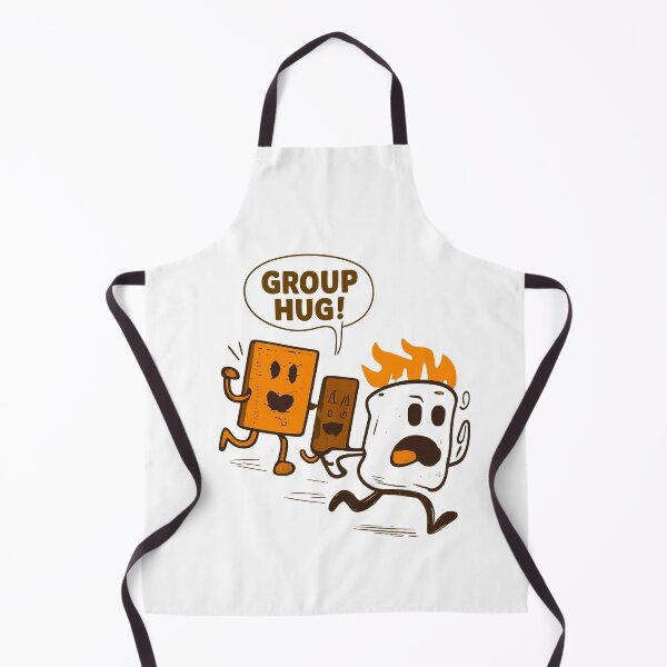 Item preview, Funny S’mores Group Hug – Marshmallow Graham Cracker Chocolate Camping Campfire Pun Illustration designed and sold by StickerHavenn.