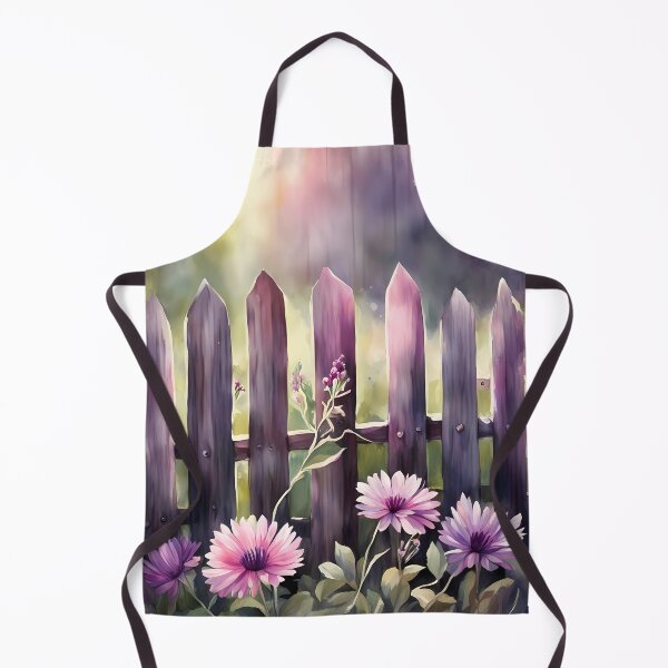 Item preview, Purple Garden Fence designed and sold by CalmnessbyChoice.