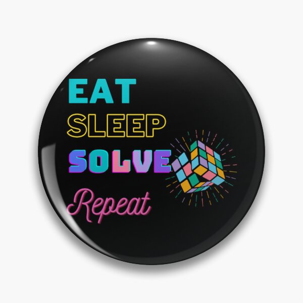 Item preview, Rubik eat sleep solve repeat designed and sold by longshirtdn.