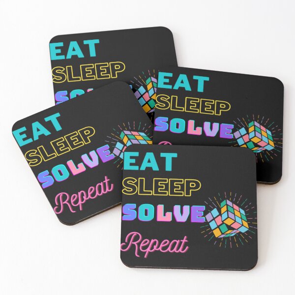 Item preview, Rubik eat sleep solve repeat designed and sold by longshirtdn.