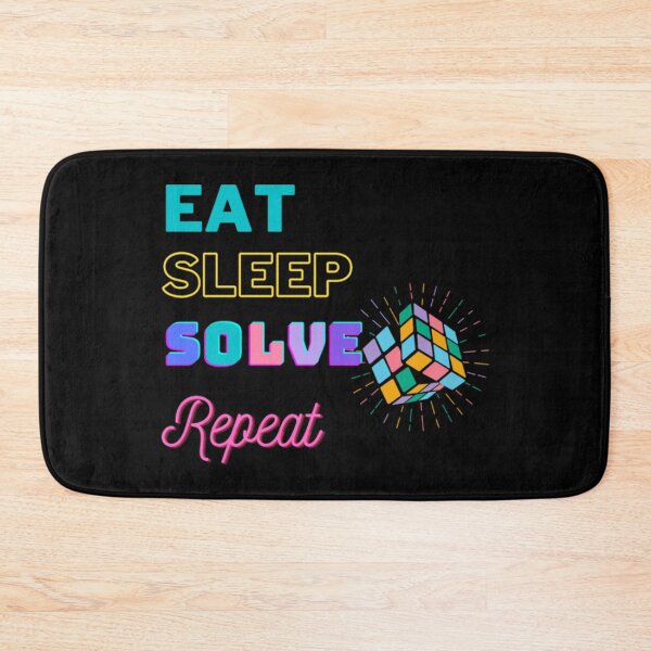 Item preview, Rubik eat sleep solve repeat designed and sold by longshirtdn.