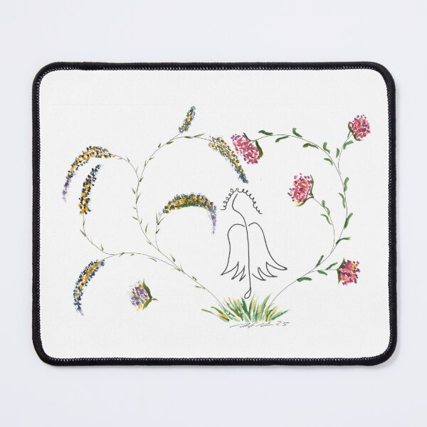 Item preview, Flower Heart & Angel, Blumenherz mit Engel designed and sold by Anke‘s Bazaar.